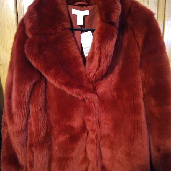 H&M Faux Fur Coat - Picture 2 of 5